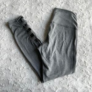 Old Navy Leggings Womens Small Gray Active Go-Dry Cut Out Workout Athletic Gym